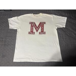Vintage 1989 McLane High 25 Year Reunion T-Shirt XL Hanes Beefy USA Fresno Calif